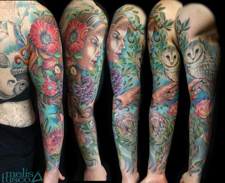 Tattoos - nature woman sleeve - 105039